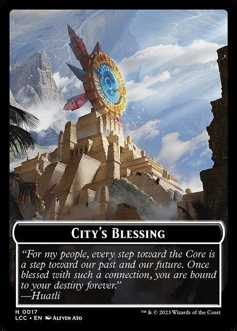 City's Blessing, carta Magic di tipo Card illustrata da Alfven Ato