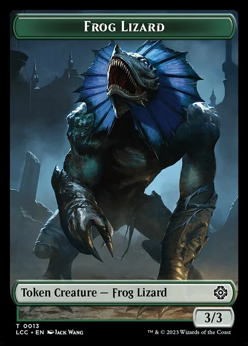 Frog Lizard, carta Magic di tipo Token Creature — Frog Lizard illustrata da Jack Wang