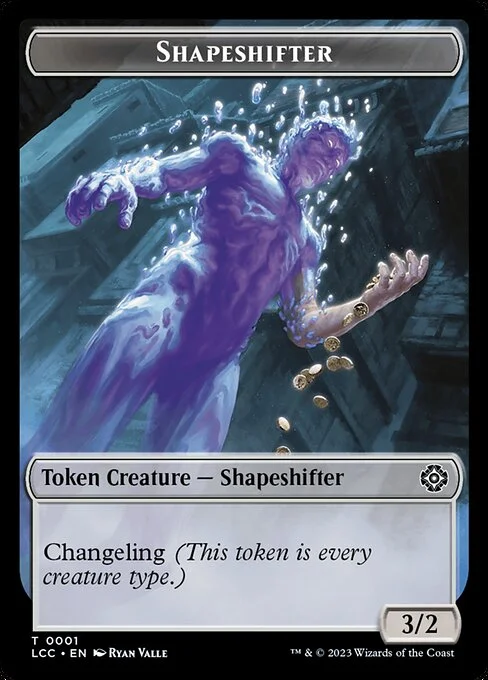 Shapeshifter, carta Magic di tipo Token Creature — Shapeshifter illustrata da Ryan Valle