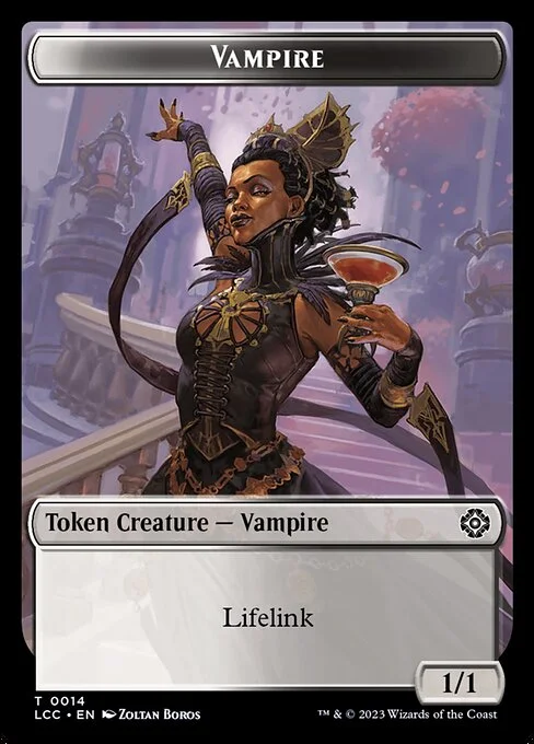 Vampire, carta Magic di tipo Token Creature — Vampire illustrata da Zoltan Boros