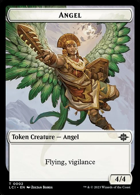 Angel, carta Magic di tipo Token Creature — Angel illustrata da Zoltan Boros