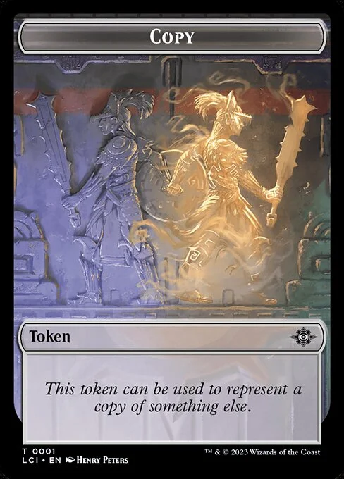 Copy, carta Magic di tipo Token illustrata da Henry Peters