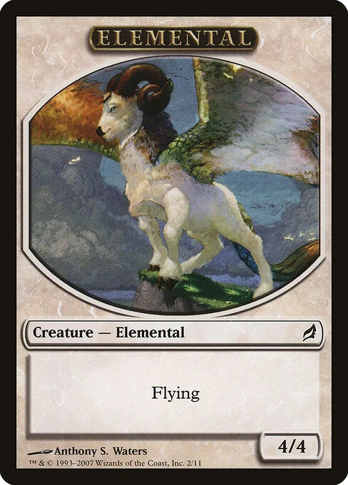 Elemental, carta Magic di tipo Token Creature — Elemental illustrata da Anthony S. Waters