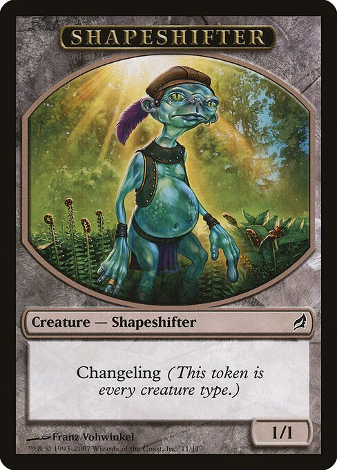 Shapeshifter, carta Magic di tipo Token Creature — Shapeshifter illustrata da Franz Vohwinkel