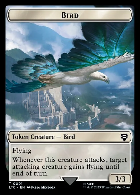 Bird, carta Magic di tipo Token Creature — Bird illustrata da Pablo Mendoza