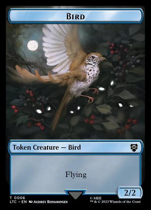 Bird, carta Magic di tipo Token Creature — Bird illustrata da Audrey Benjaminsen