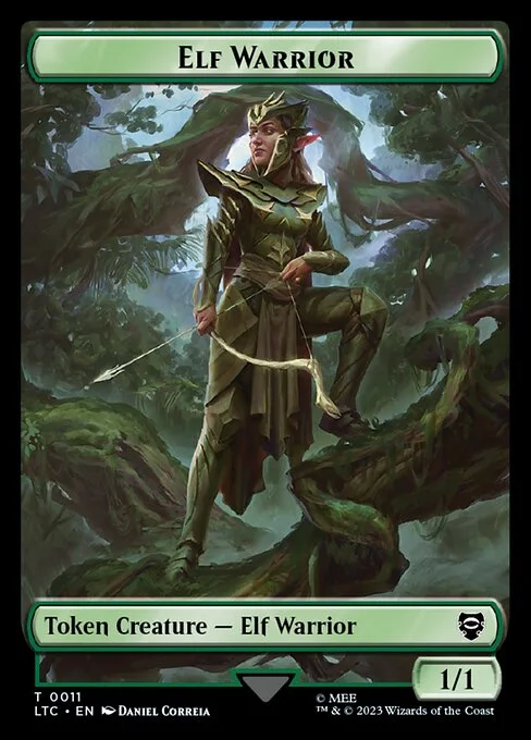 Elf Warrior, carta Magic di tipo Token Creature — Elf Warrior illustrata da Daniel Correia