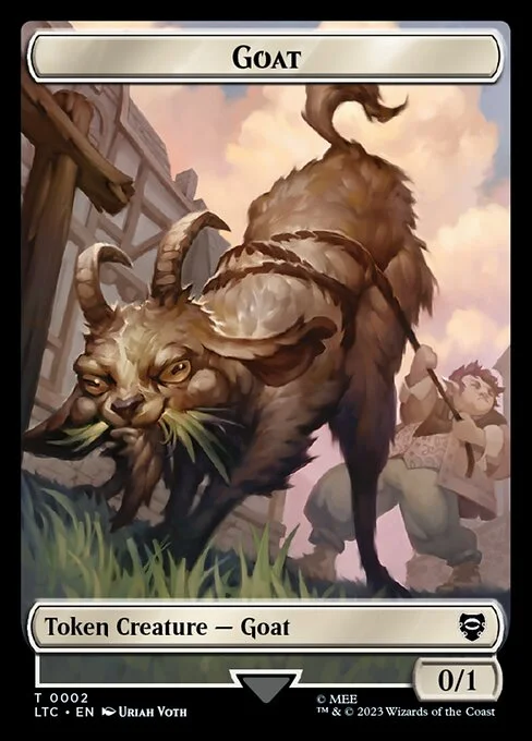 Goat, carta Magic di tipo Token Creature — Goat illustrata da Uriah Voth