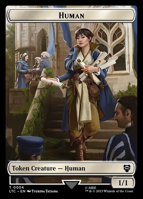 Human, carta Magic di tipo Token Creature — Human illustrata da Tyukina Tatiana