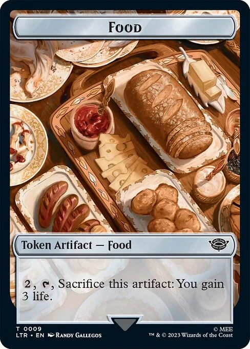 Food, carta Magic di tipo Token Artifact — Food illustrata da Randy Gallegos