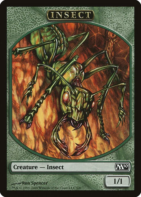 Insect, carta Magic di tipo Token Creature — Insect illustrata da Ron Spencer