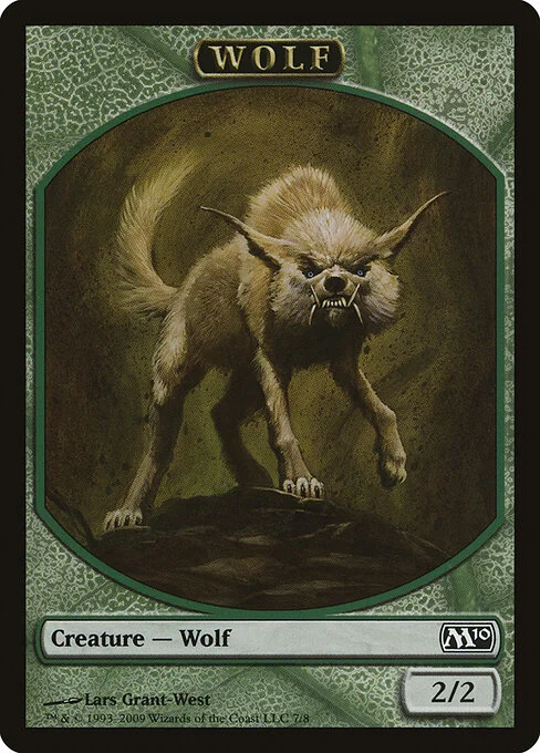 Wolf, carta Magic di tipo Token Creature — Wolf illustrata da Lars Grant-West