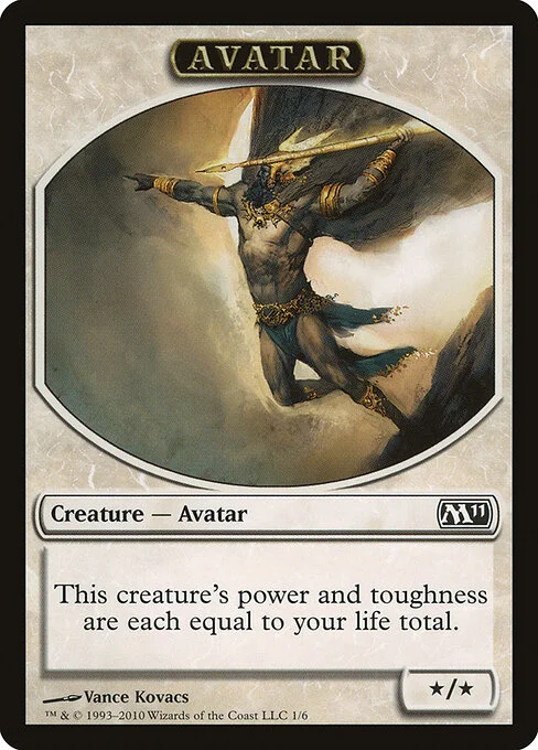 Avatar, carta Magic di tipo Token Creature — Avatar illustrata da Vance Kovacs