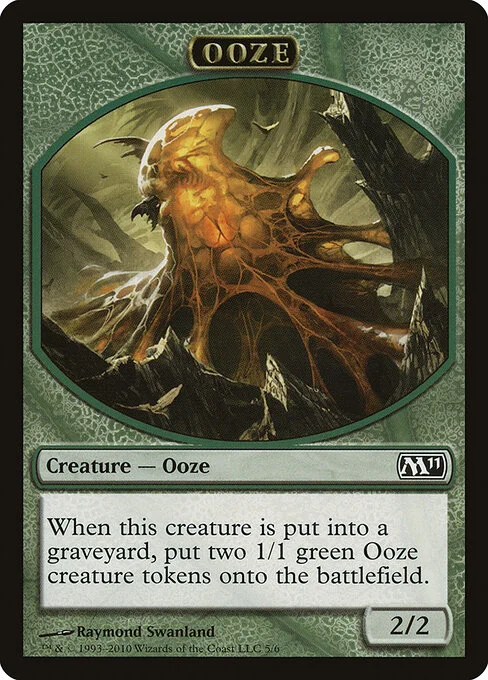Ooze, carta Magic di tipo Token Creature — Ooze illustrata da Raymond Swanland
