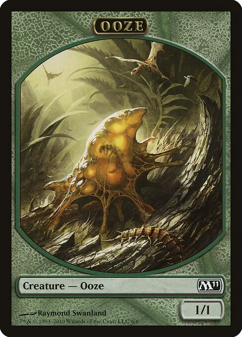 Ooze, carta Magic di tipo Token Creature — Ooze illustrata da Raymond Swanland