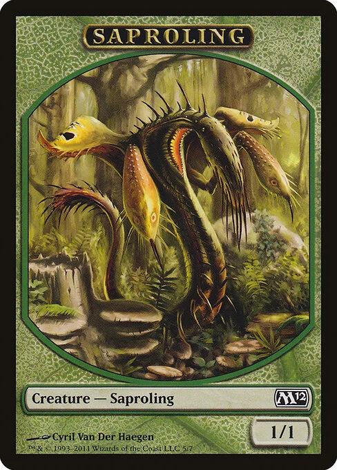 Saproling, carta Magic di tipo Token Creature — Saproling illustrata da Cyril Van Der Haegen