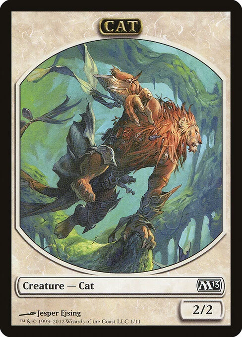 Cat, carta Magic di tipo Token Creature — Cat illustrata da Jesper Ejsing