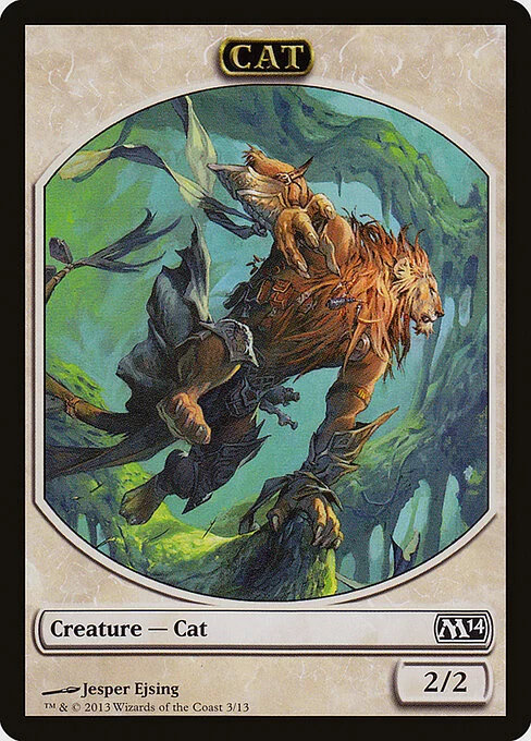 Cat, carta Magic di tipo Token Creature — Cat illustrata da Jesper Ejsing