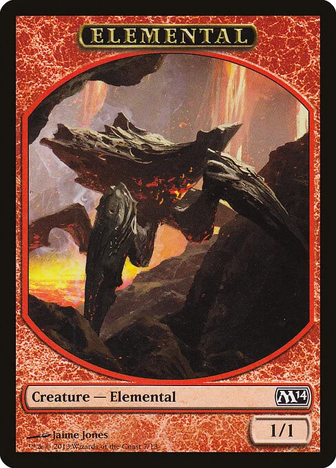 Elemental, carta Magic di tipo Token Creature — Elemental illustrata da Jaime Jones