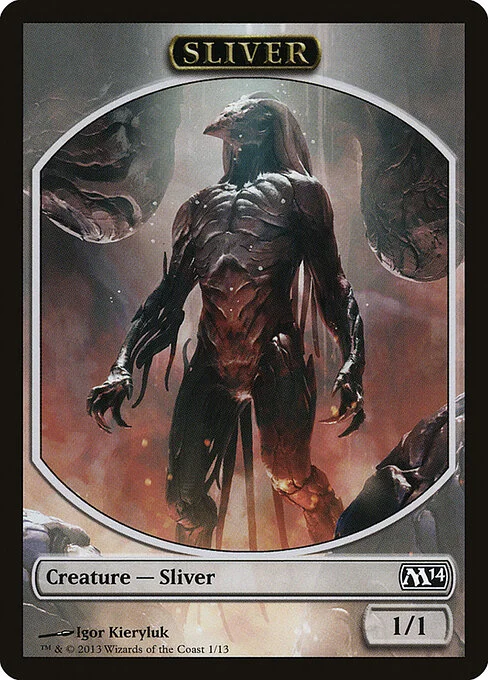 Sliver, carta Magic di tipo Token Creature — Sliver illustrata da Igor Kieryluk