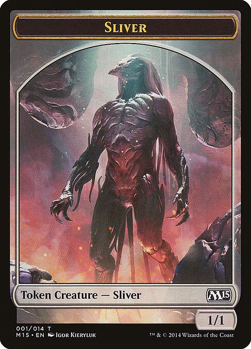 Sliver, carta Magic di tipo Token Creature — Sliver illustrata da Igor Kieryluk