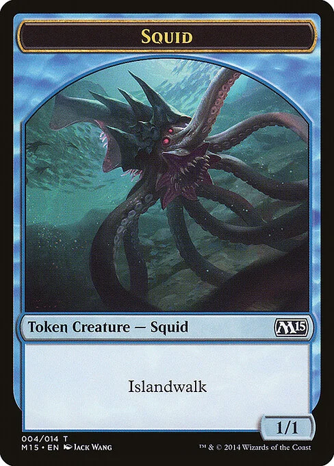 Squid, carta Magic di tipo Token Creature — Squid illustrata da Jack Wang