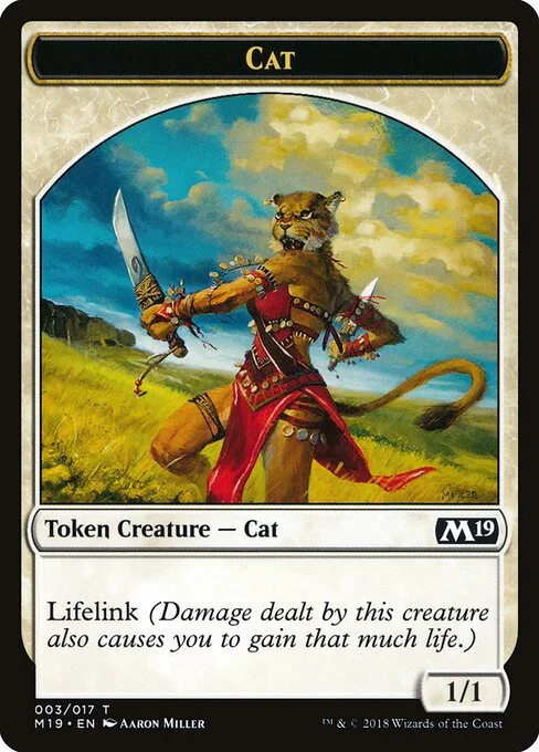 Cat, carta Magic di tipo Token Creature — Cat illustrata da Aaron Miller
