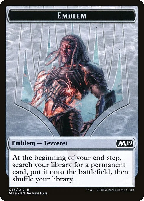 Tezzeret, Artifice Master Emblem, carta Magic di tipo Emblem — Tezzeret illustrata da Josh Hass
