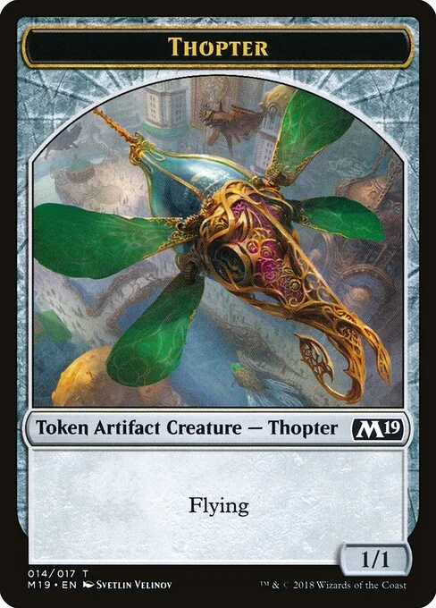 Thopter, carta Magic di tipo Token Artifact Creature — Thopter illustrata da Svetlin Velinov