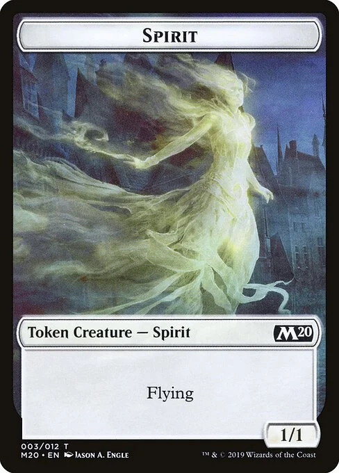 Spirit, carta Magic di tipo Token Creature — Spirit illustrata da Jason A. Engle