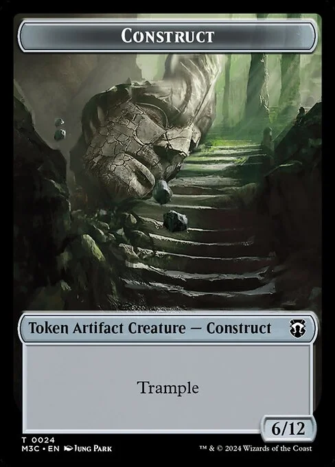 Construct, carta Magic di tipo Token Artifact Creature — Construct illustrata da Jung Park