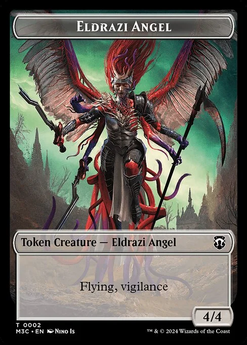 Eldrazi Angel, carta Magic di tipo Token Creature — Eldrazi Angel illustrata da Nino Is