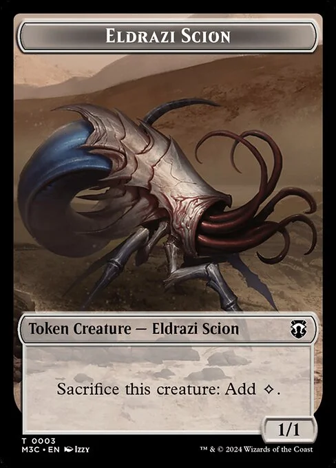 Eldrazi Scion, carta Magic di tipo Token Creature — Eldrazi Scion illustrata da Izzy
