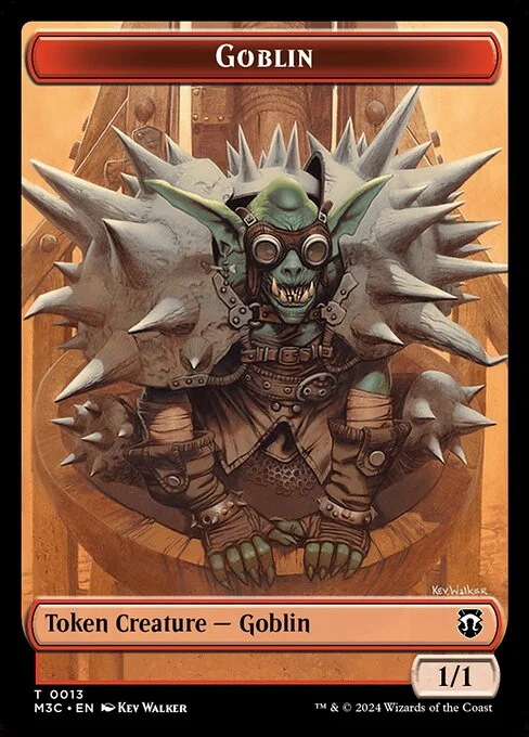 Goblin, carta Magic di tipo Token Creature — Goblin illustrata da Kev Walker