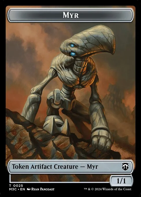 Myr, carta Magic di tipo Token Artifact Creature — Myr illustrata da Ryan Pancoast