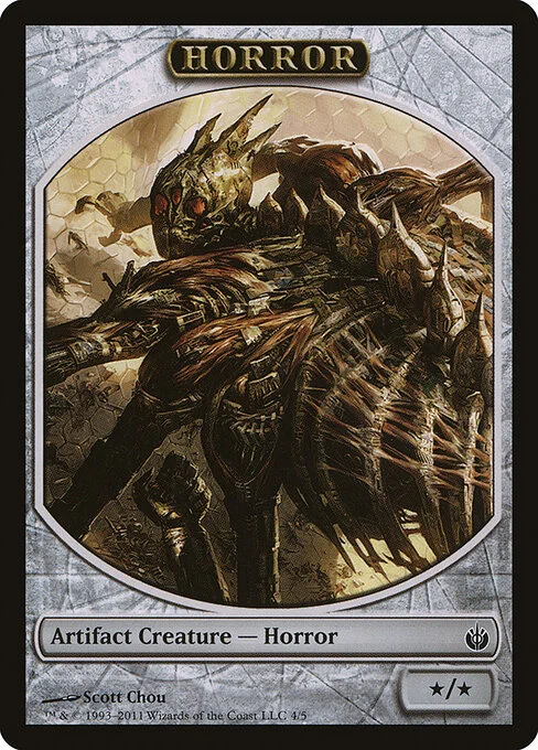 Horror, carta Magic di tipo Token Artifact Creature — Horror illustrata da Scott Chou