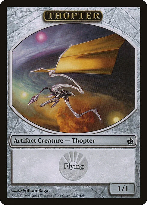 Thopter, carta Magic di tipo Token Artifact Creature — Thopter illustrata da Volkan Baǵa