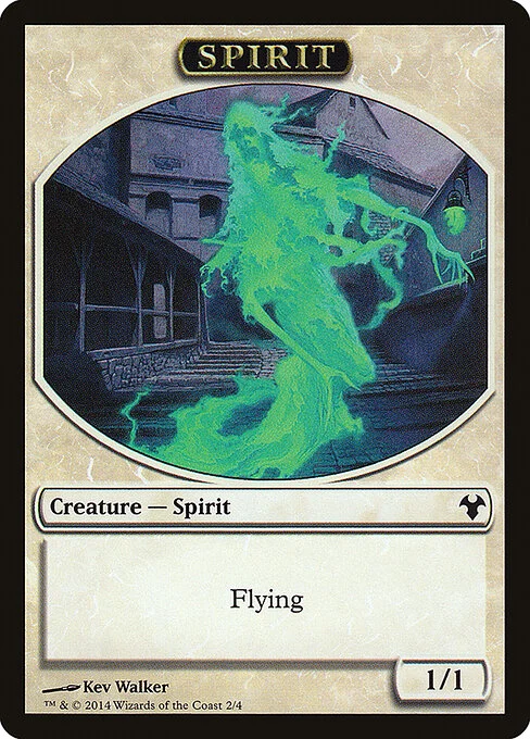 Spirit, carta Magic di tipo Token Creature — Spirit illustrata da Kev Walker