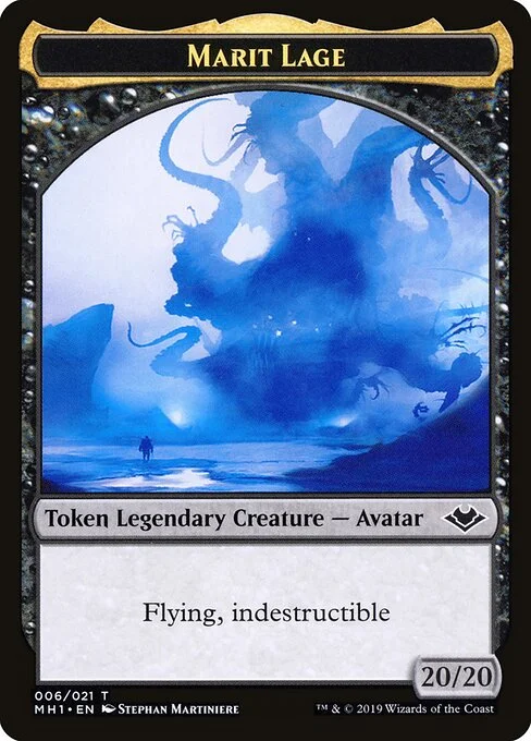 Marit Lage, carta Magic di tipo Token Legendary Creature — Avatar illustrata da Stephan Martiniere