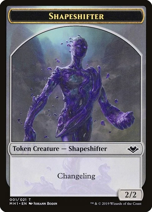 Shapeshifter, carta Magic di tipo Token Creature — Shapeshifter illustrata da Johann Bodin