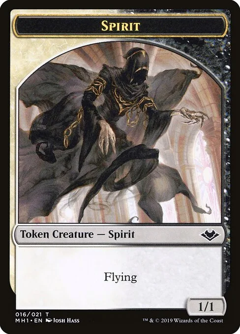 Spirit, carta Magic di tipo Token Creature — Spirit illustrata da Josh Hass
