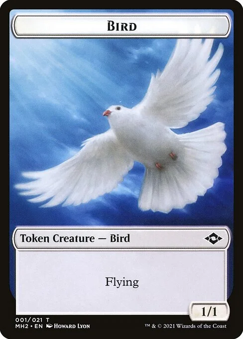 Bird, carta Magic di tipo Token Creature — Bird illustrata da Howard Lyon