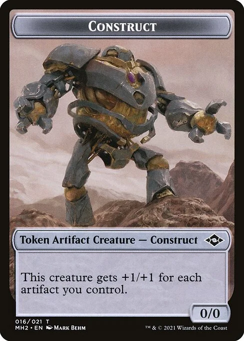 Construct, carta Magic di tipo Token Artifact Creature — Construct illustrata da Mark Behm