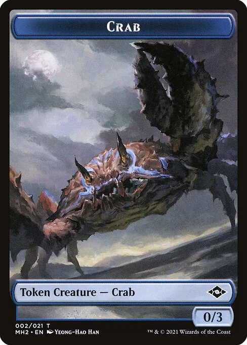 Crab, carta Magic di tipo Token Creature — Crab illustrata da Yeong-Hao Han