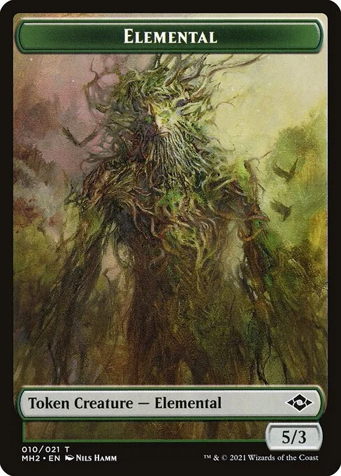Elemental, carta Magic di tipo Token Creature — Elemental illustrata da Nils Hamm
