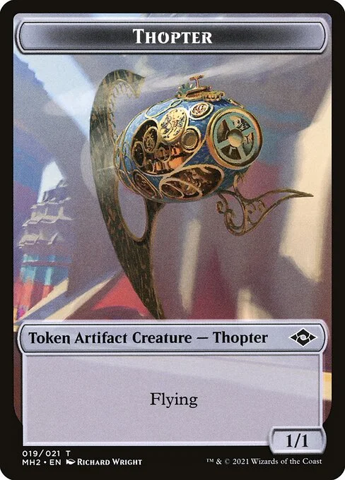 Thopter, carta Magic di tipo Token Artifact Creature — Thopter illustrata da Richard Wright