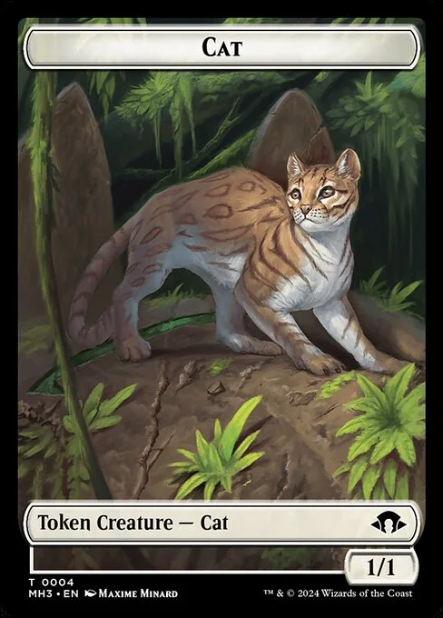 Cat, carta Magic di tipo Token Creature — Cat illustrata da Maxime Minard