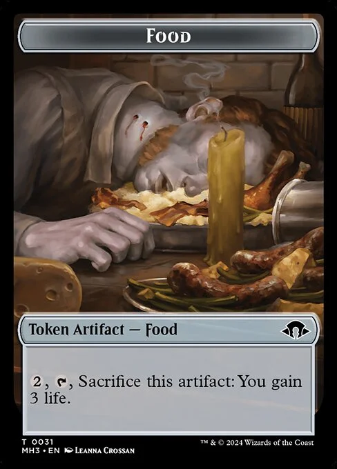 Food, carta Magic di tipo Token Artifact — Food illustrata da Leanna Crossan