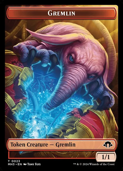 Gremlin, carta Magic di tipo Token Creature — Gremlin illustrata da Tony Foti