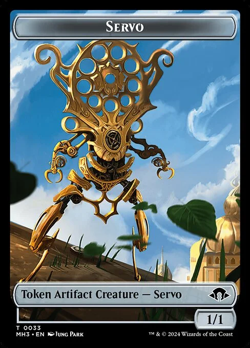 Servo, carta Magic di tipo Token Artifact Creature — Servo illustrata da Jung Park